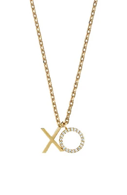 Estella Bartlett Positive Vibes Pendant Necklace in Gold at Nordstrom