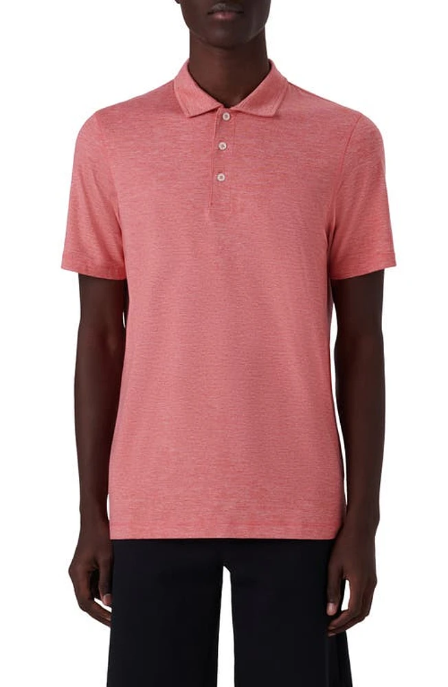 Bugatchi Performance Polo Apricot at Nordstrom,