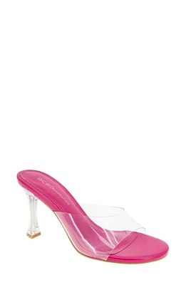 bcbg Martina Sandal Clear/Viva Pink at Nordstrom,