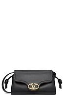 Valentino Garavani Mini VLOGO East/West Leather Shoulder Bag in Nero at Nordstrom