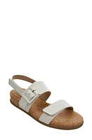 VANELi Nelly Wedge Sandal White at Nordstrom,