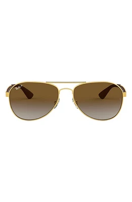 Ray-Ban Unisex 58mm Gradient Aviator Sunglasses in Gold at Nordstrom