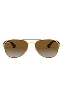 Ray-Ban Unisex 58mm Gradient Aviator Sunglasses in Gold at Nordstrom