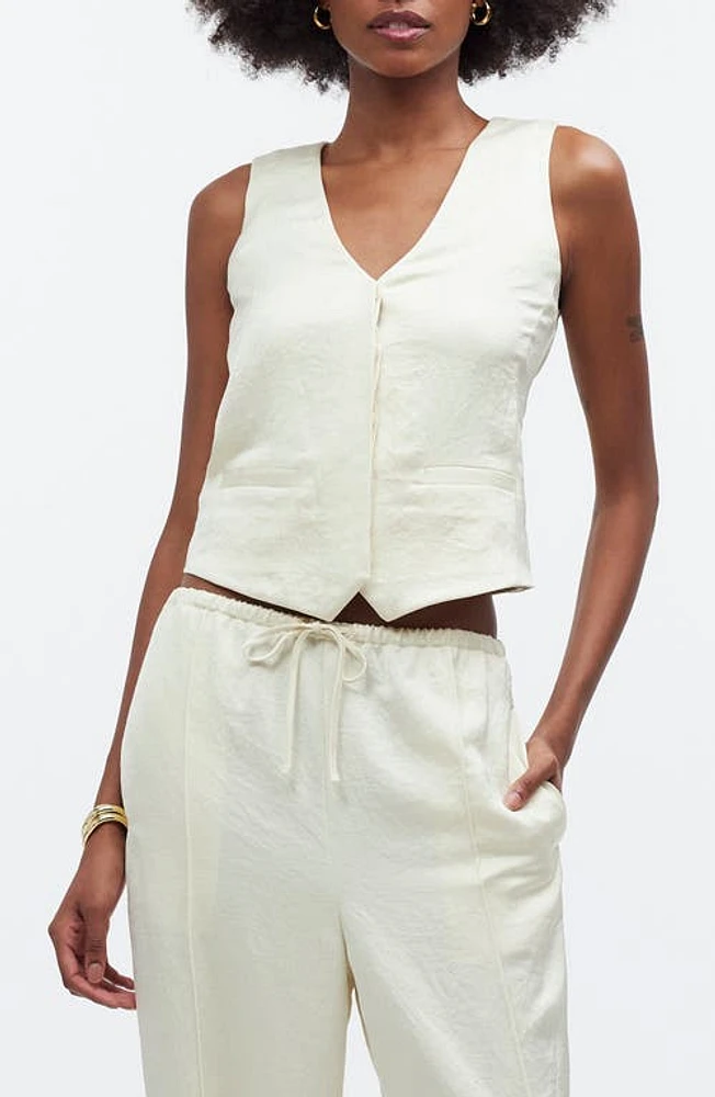 Madewell Satin Vest Cake Batter at Nordstrom,