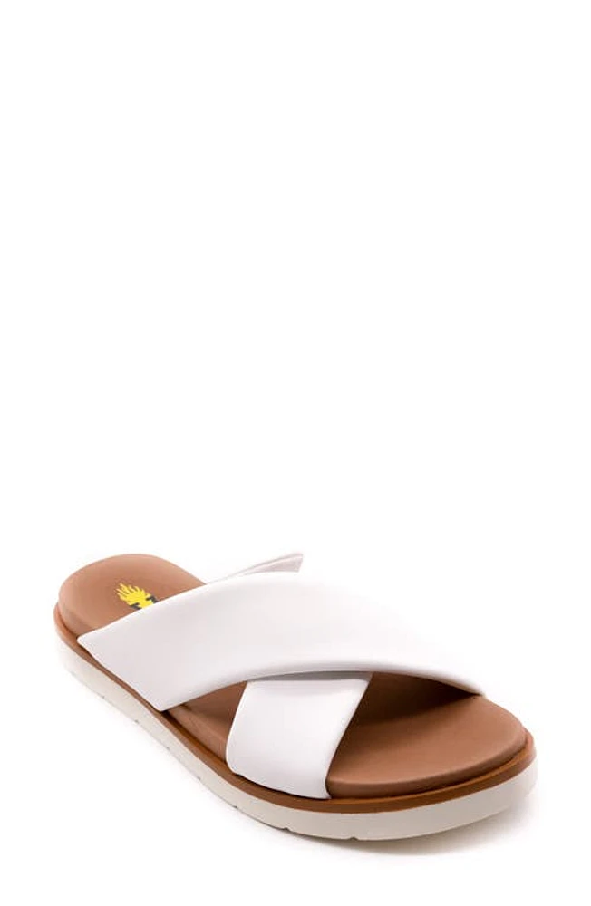 Volatile Aushan Slide Sandal White at Nordstrom,