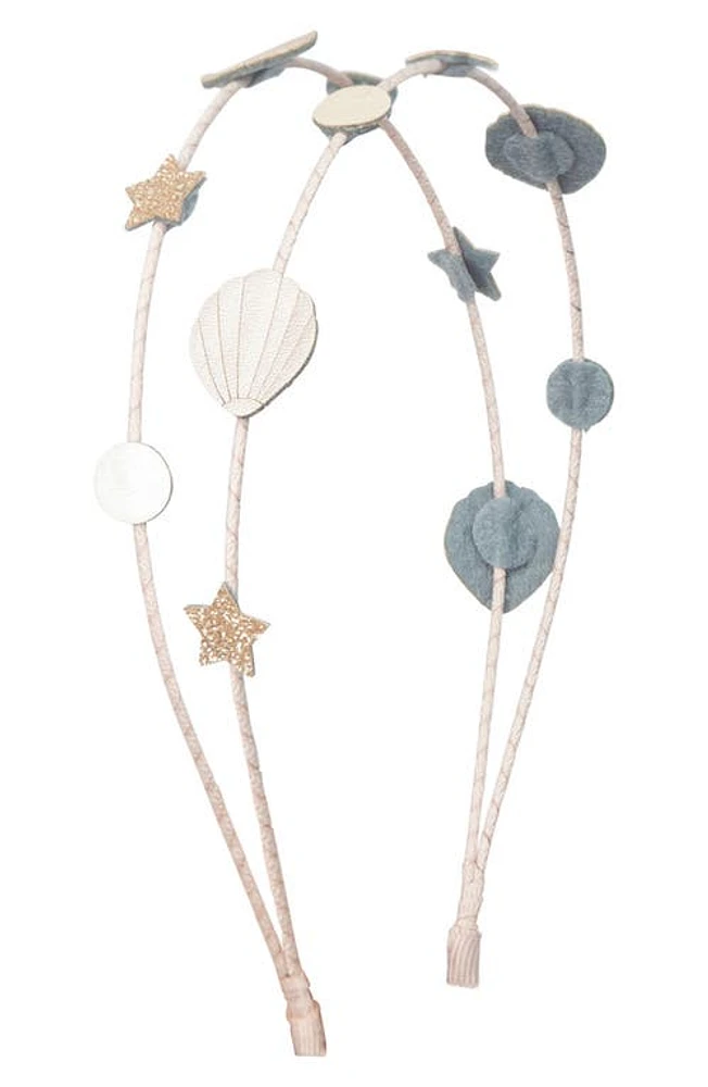 Mimi & Lula Kids' Seaside Alice Double Strand Headband in Light/Pastel Pink at Nordstrom