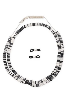 FRAME CHAIN Candy Rain Eyeglass Chain in Black/18K White Gold at Nordstrom