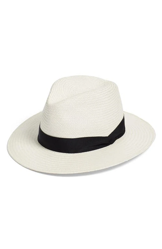 rag & bone Straw Panama Hat in White at Nordstrom, Size Small