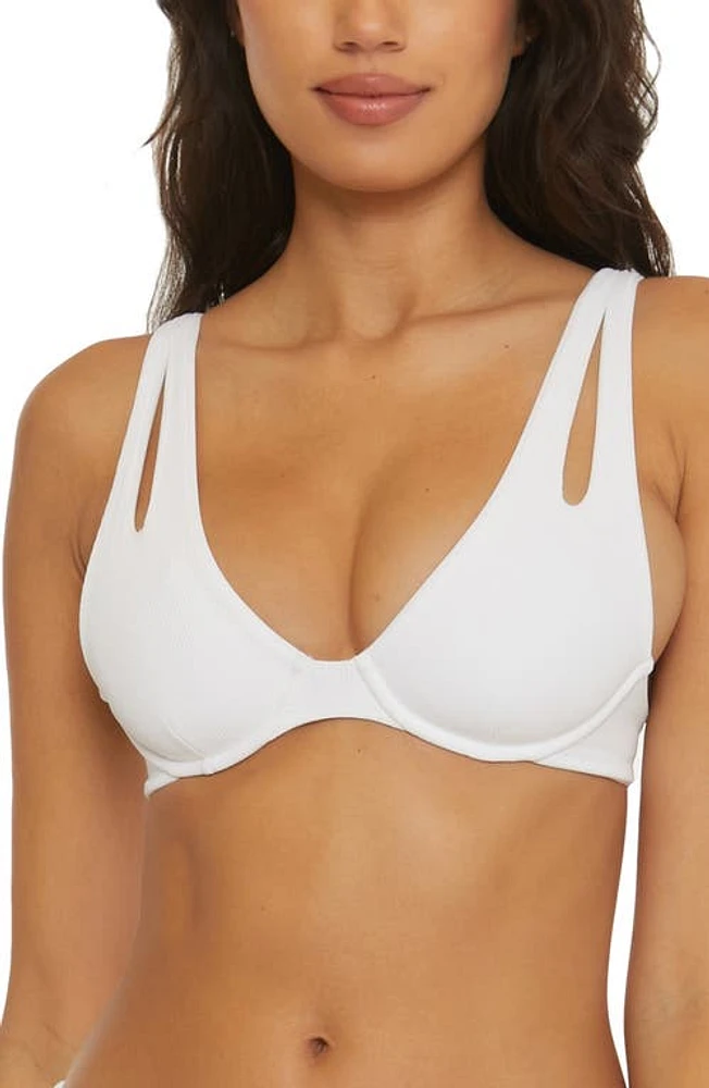 Becca Modern Edge Underwire Bikini Top at