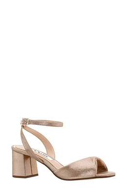 Nina Nigella Glitter Ankle Wrap Sandal at Nordstrom,