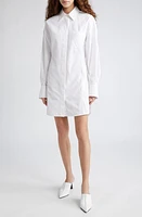 Stella McCartney Long Sleeve Cotton Poplin Shirtdress 9000 - Pure White at Nordstrom, Us