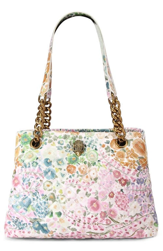 Kurt Geiger London x Floral Couture Kensington Floral Quilted Leather Tote in Floral Multi at Nordstrom