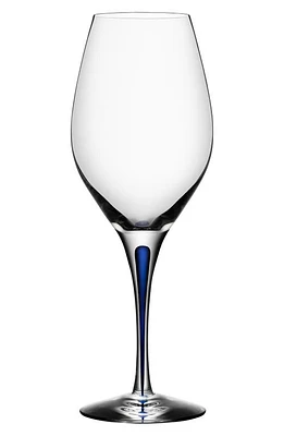 Orrefors Intermezzo Wine Glass in Clear/Blue at Nordstrom