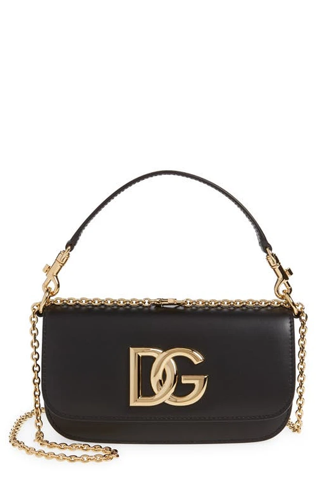 Dolce & Gabbana 3.5 Leather Top Handle Bag in Black at Nordstrom