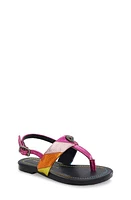 Kurt Geiger London Kids' Mini Kensington T-Strap Sandal Pink Multi at Nordstrom, M