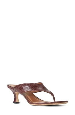 STAUD Natalia Kitten Heel Slide Sandal in Mahogany at Nordstrom, Size 9Us