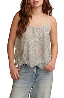 Lucky Brand Asymmetric Ruffle Camisole Multi at Nordstrom,