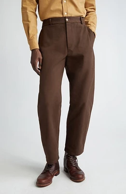 De Bonne Facture Cotton Drill Balloon Trousers Brown at Nordstrom, Us