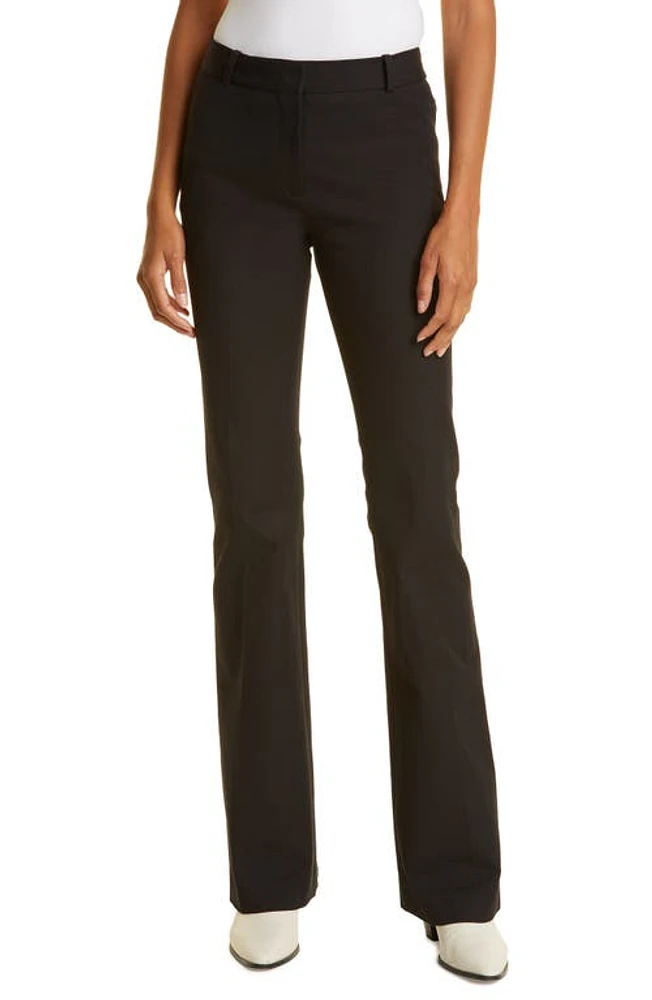 FRAME Le High Flare Stretch Cotton Trouser Pants at Nordstrom,