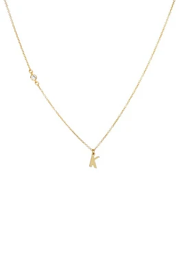 Panacea Initial Pendant Necklace in Gold K at Nordstrom