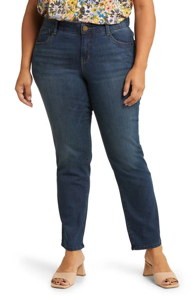 Wit & Wisdom 'Ab'Solution High Waist Straight Leg Jeans Indigo at Nordstrom,