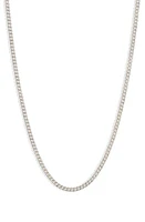 Anzie Cuban Link Chain Necklace in Silver at Nordstrom, Size 20