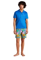 Vilebrequin Men's Solid Linen Jersey Polo Shirt in Palace at Nordstrom