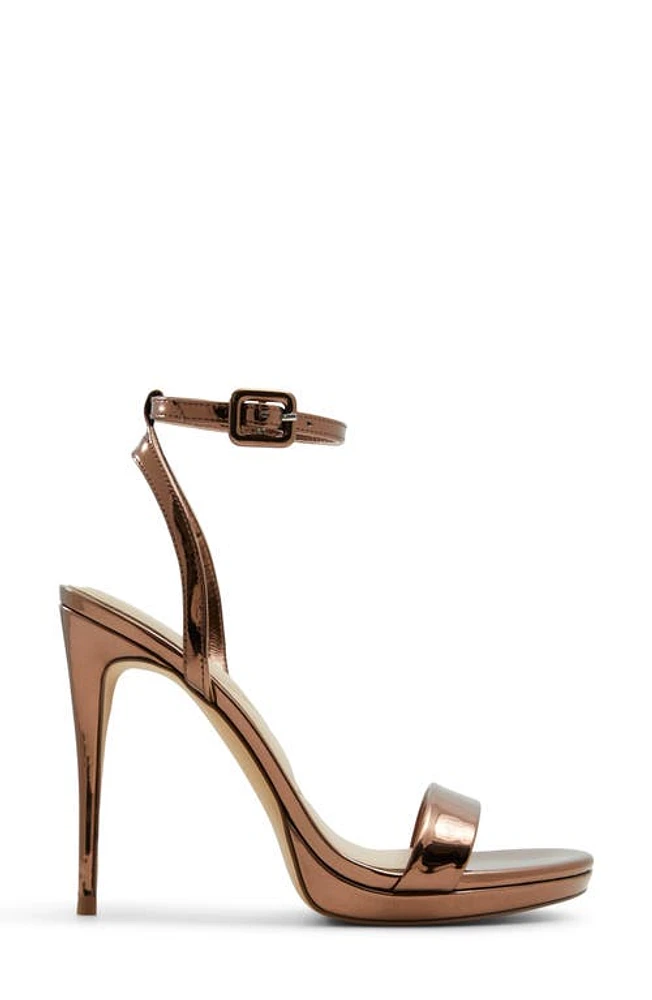 ALDO Katelina Ankle Strap Platform Sandal Bronze at Nordstrom,