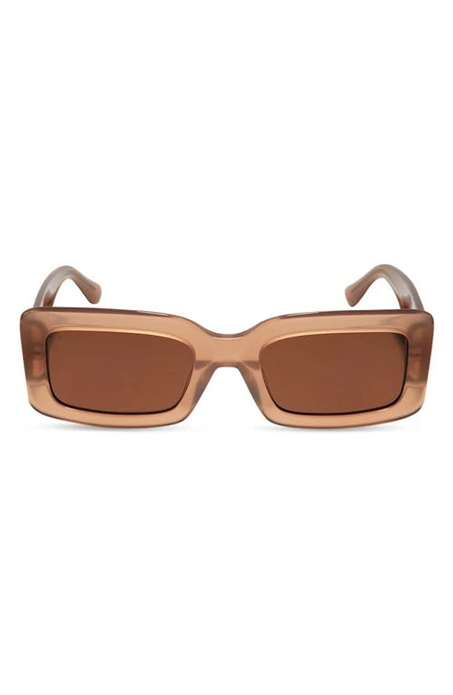 DIFF Indy 51mm Rectangular Sunglasses in Taupe/Brown at Nordstrom