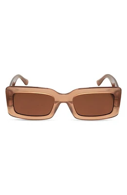 DIFF Indy 51mm Rectangular Sunglasses in Taupe/Brown at Nordstrom