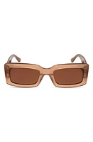 DIFF Indy 51mm Rectangular Sunglasses in Taupe/Brown at Nordstrom