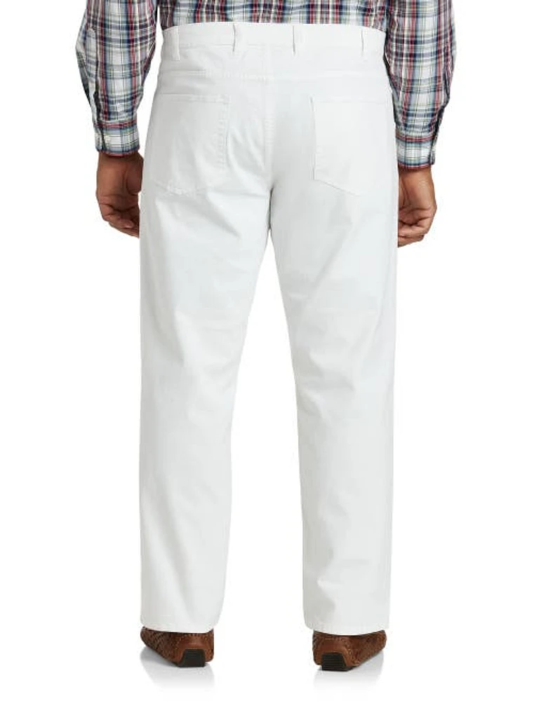 Oak Hill by DXL Straight-Fit 5-Pocket Pants at Nordstrom, X