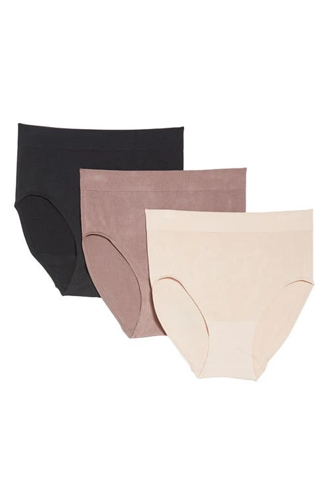 Wacoal 3-Pack Assorted B Smooth Seamless Briefs at Nordstrom,