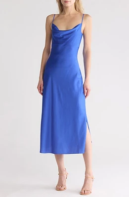 AllSaints Hadley Satin Slipdress in Dazzling Blue at Nordstrom, Size 6 Us