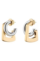 DEMARSON Tina Hoop Earrings in 12K Shiny Gold/Iridium at Nordstrom