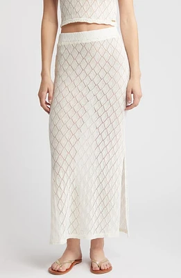 'Billabong Summer Side Collection Only You Knit Maxi Skirt Salt Crystal at Nordstrom,