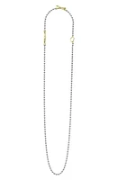 LAGOS Signature Caviar Two-Tone Beaded Toggle Necklace in Gold at Nordstrom