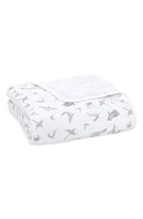 aden + anais Dream Organic Cotton Muslin Blanket in Map The Stars Grey at Nordstrom