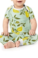 BedHead Pajamas Print Fitted Stretch Organic Cotton Two-Piece Pear Tree at Nordstrom,