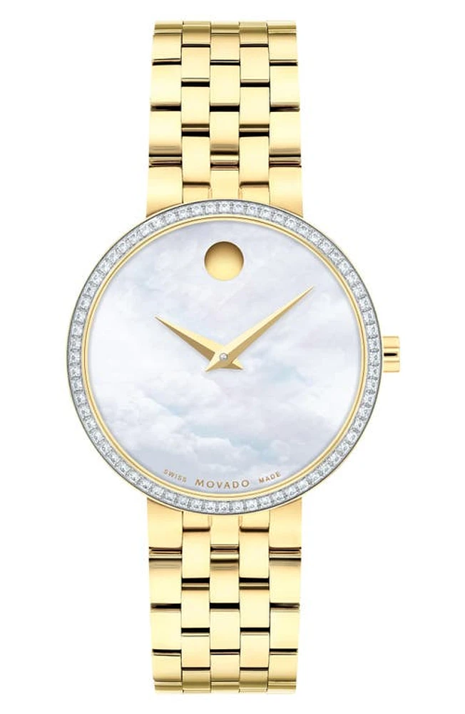 Movado Museum Classic Diamond Bracelet Watch