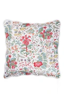 Matouk Pomegranate Quilted Euro Pillow Sham in Pink Coral at Nordstrom