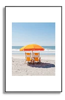 Deny Designs Folly Beach II Framed Art Print in Black Tones at Nordstrom