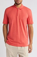 HUGO Dekok Zip Polo Medium Red at