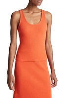 Vince Scoop Neck Rib Tank Ruby Dusk at Nordstrom,