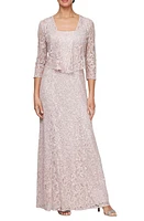 Alex Evenings Two-Piece Sequin Lace Gown & Jacket at Nordstrom,