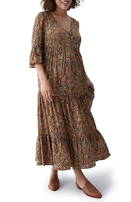 Ingrid & Isabel Tiered Maternity/Nursing Dress Butterfly Print at Nordstrom,