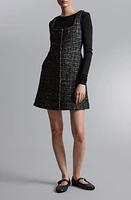 & Other Stories Sleeveless Tweed Dress Black Dark at Nordstrom,