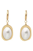 Petit Moments Diana Imitation Pearl Drop Earrings in Gold at Nordstrom