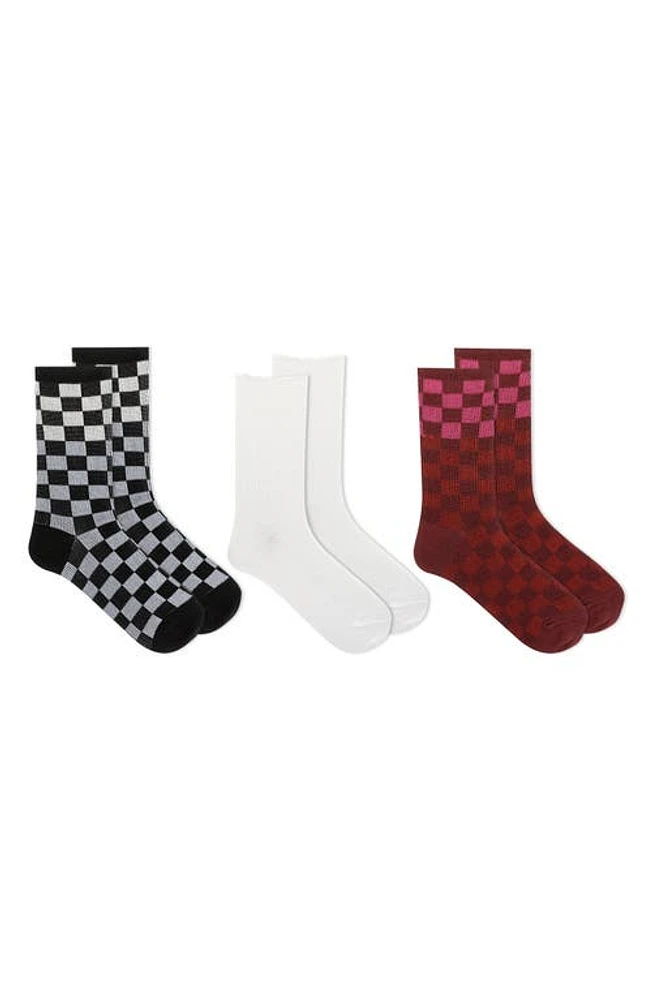 K Bell Socks 3-Pack Assorted Boot Crew Socks in Bast at Nordstrom, Size 9