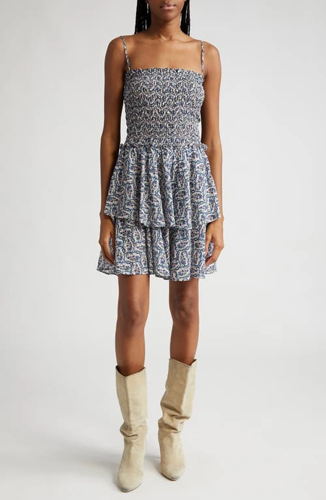 Isabel Marant Étoile Anka Floral Tiered Ruffle Cotton Sundress at Nordstrom, Us